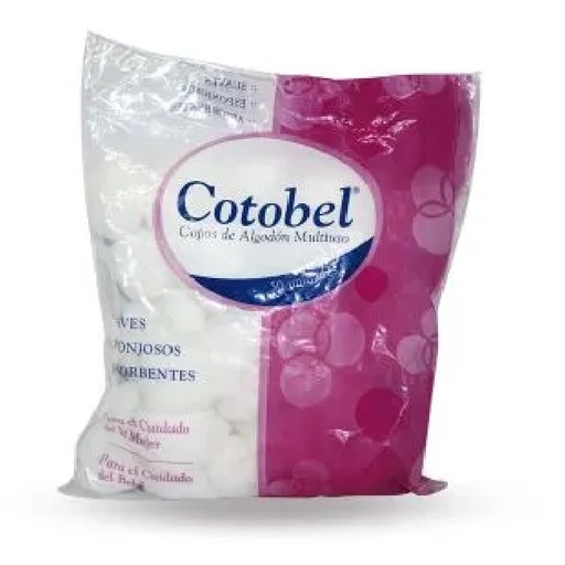 [7806545030150] Cotobel Copos de Algodón Blancos 50 Unidades