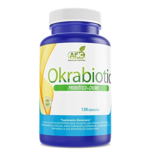 [7805357002201] Okrabiotic (Okra + Probióticos + Cromo) 120 Cápsulas ANC Ravepharma