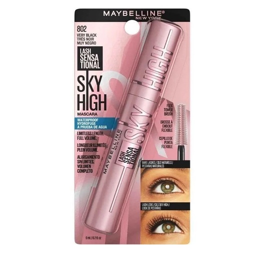 [041554590913] Maybelline Máscara de Pestañas Lash Sensational Sky Hight Waterproof Negra 6 mL