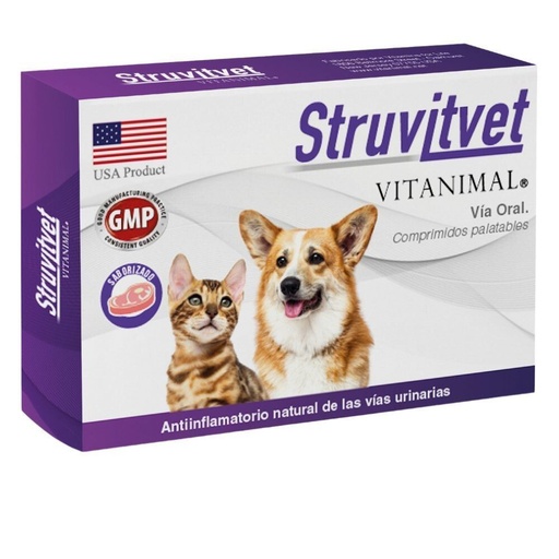 [0745853458812] Struvitvet Gato/Perro 10 Comprimidos Vitanimal