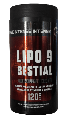 [8780202211092] Lipo 9 Bestial 120 Cápsulas FNL