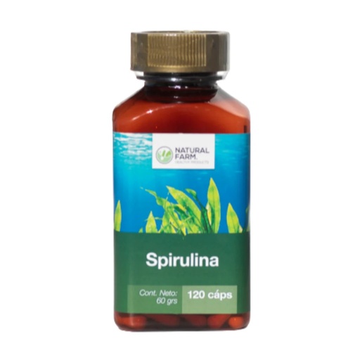 [9012365789026] Spirulina 120 Cápsulas Natural Farm
