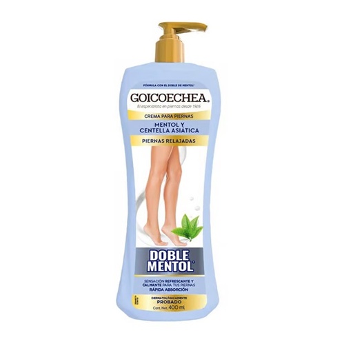 [650240055867] Goicoechea Crema Corporal Doble Mentol 400 mL
