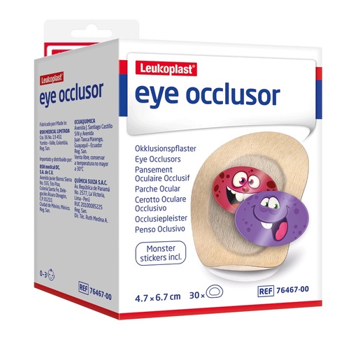 [8470003542586] Leukoplast Eye Oclussor 30 Parches Oculares Infantiles con Diseño