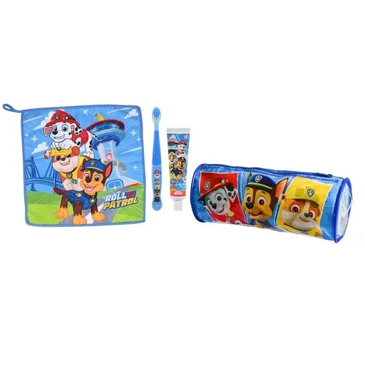 [7804915528030] Paw Patrol Cepillo + Pasta Dental 50 g + Toalla Microfibra + Estuche Gelatti
