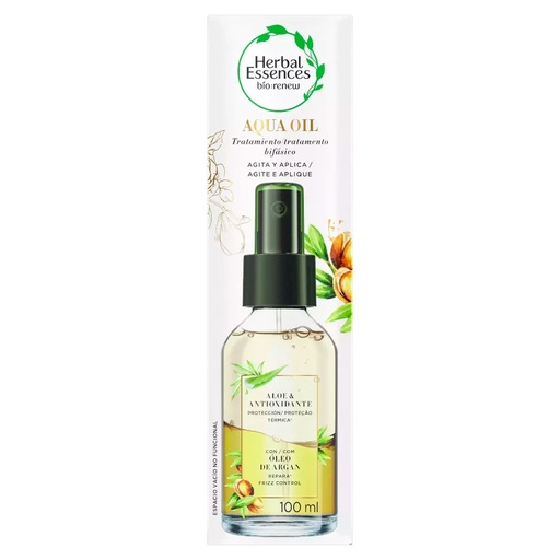 [7500435171212] Herbal Essences Aqua Oil Aloe Antioxidante Óleo de Argan 100 mL