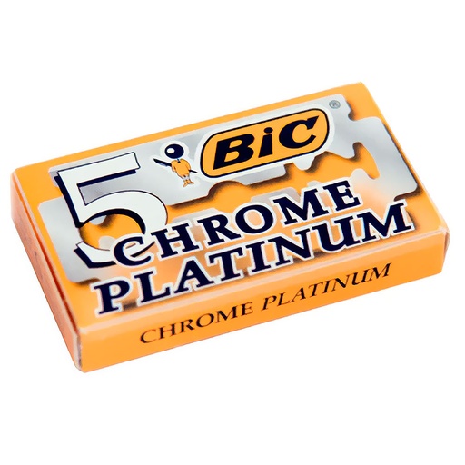 [5HOJASDEAFEITAR] BIC Chrome Platinum 5 Hojas de Afeitar Doble Filo