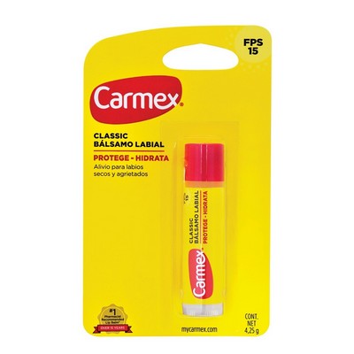 [083078003630] Carmex Bálsamo Labial Stick Clásico FPS15 Labios Secos y Agrietados 4,25 g