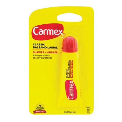 [083078003623] Carmex Bálsamo Labial Tubo Clásico Labios Secos y Agrietados 10 g