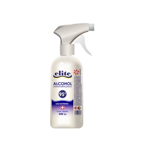 [10030707] Elite Alcohol Desnaturalizado 95° 500 mL con Gatillo Sanax