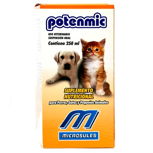 [7895559310020] Potenmic (Gato/Perro/Exóticos) Suspensión Oral 250 mL Microsules