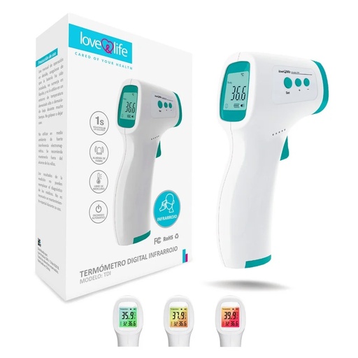 [739802462401] Termómetro Digital Infrarrojo Modelo TDI Love & Life