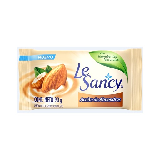 [7791293020099] Le Sancy Jabón en Barra Aceite de Almendras 90 g