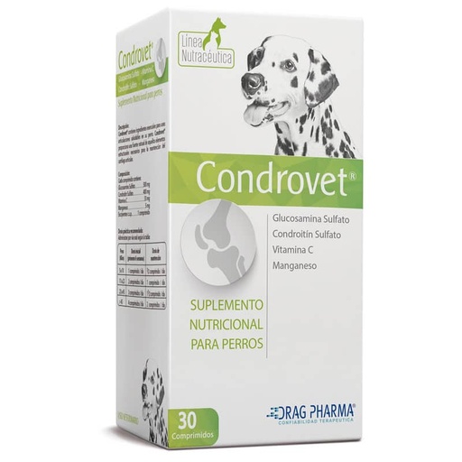 [7800006005619] Condrovet Perro 30 Comprimidos Drag Pharma