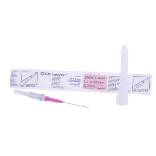 [0100382903883141] Cateter IV Insyte 20 G 1.16IN 1.1-30 mm Bránula Becton Dickinson