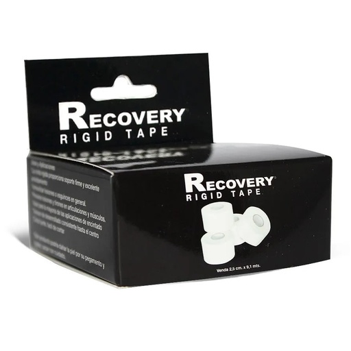[7804656850162] Recovery Rigid Tape Venda Adhesiva Rígida 2.5 cm x 9.1 m