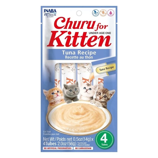 [810100850302] Churu for Kitten Atún Snack Cremoso Gatitos 4 sachet x 14 g