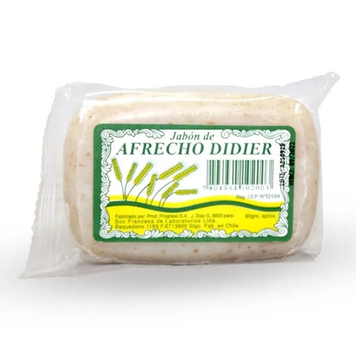 [7804944102003] Jabón de Afrecho Didier Barra 90 g