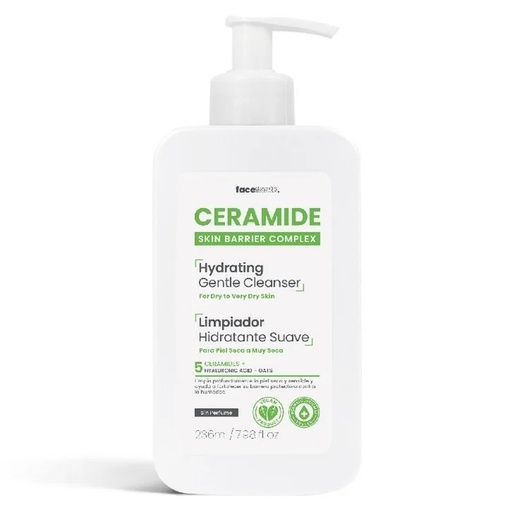 [5031413938302] Ceramide Limpiador Hidratante Suave Piel Seca 236 mL FaceFacts