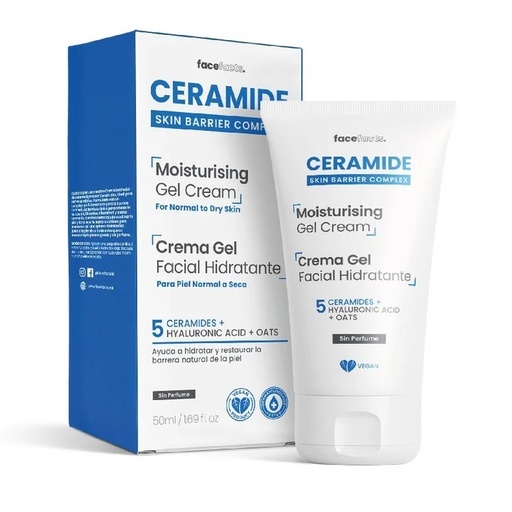 [5031413938319] Ceramide Crema Gel Facial Hidratante Piel Normal a Seca  50 mL FaceFacts