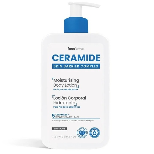 [5031413938371] Ceramide Loción Corporal Hidratante Piel Seca 400 mL FaceFacts