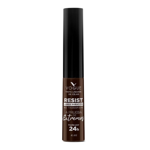 [7509552844009] Vogue Tinta Líquida de Cejas Resist 24h Caoba Larga Duración 4 mL L'oreal