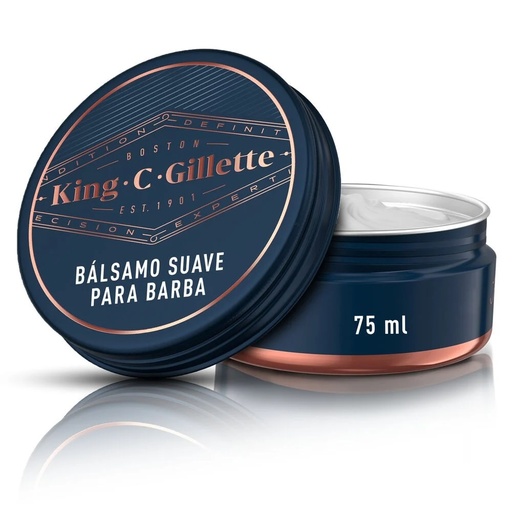 [7500435218849] King C. Gillette 75 mL Bálsamo para Barba Hidratada y Definida P&G