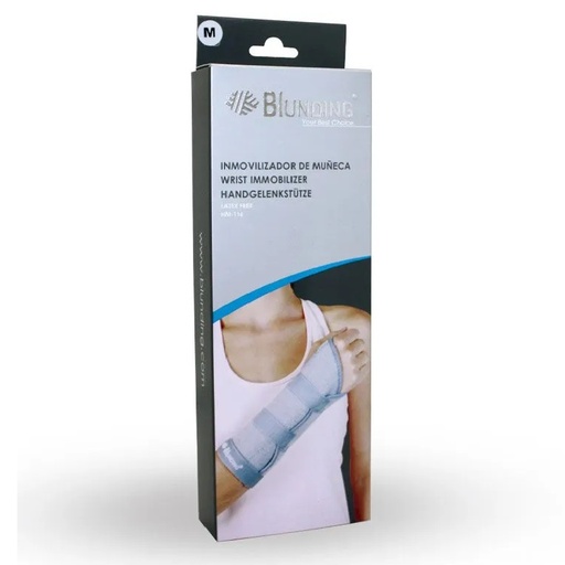 [7801001118526] Blunding Muñequera Ortopédica Ambidiestra con Férula Talla M
