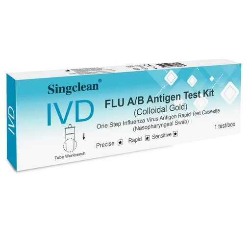 [6936020115070] Singclean Kit Test Rápido de Antígenos Influenza A/B (Nasofaríngeo)