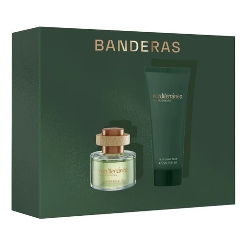 [8411061091821] Mediterráneo Antonio Banderas Eau de Toilette Spray 50 mL + After Shave 75 mL Puig