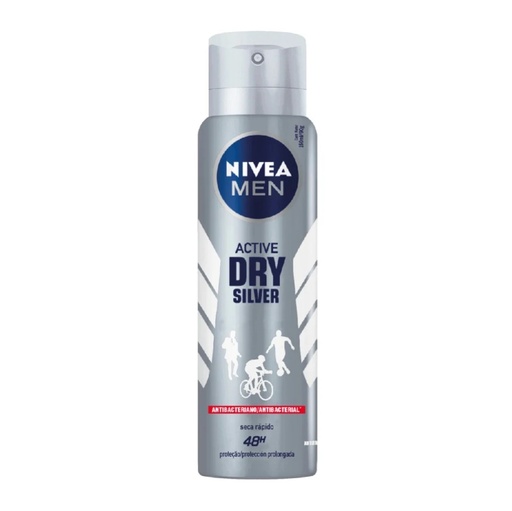 [4005808305964] Nivea Men Active Dry Silver Antitranspirante Spray Hombre 150 mL Beiersdorf