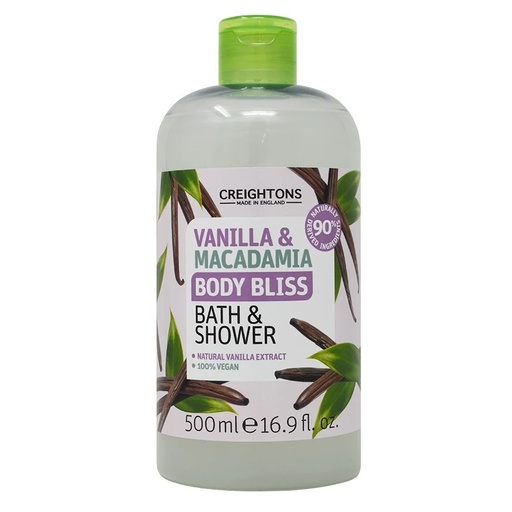 [5015833320367] Body Bliss Gel de Ducha Vainilla y Macadamia 500 mL Creightons