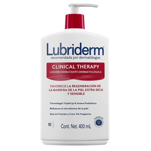 [7702031244806] Lubriderm Clinical Therapy Loción Hidratante Intensiva 400 mL Johnson & Johnson
