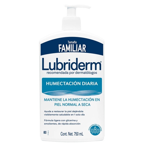[7702031244516] Lubriderm Humectación Diaria Crema Corporal Piel Normal a Seca 750 mL Johnson & Johnson