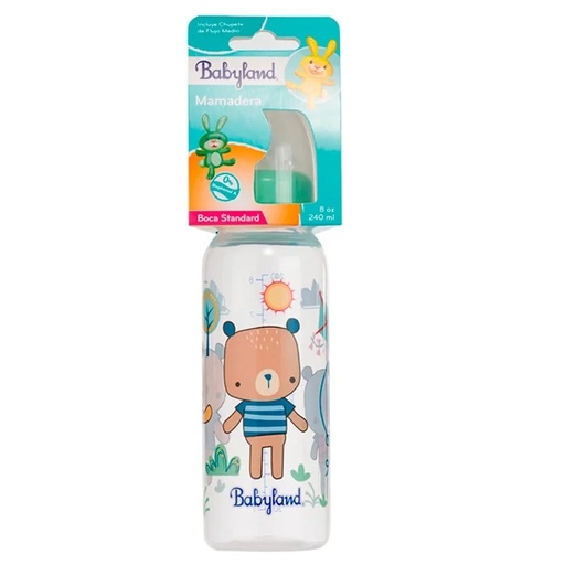 [7804945078017] Babyland Nuby Mamadera Boca Standard 240 mL
