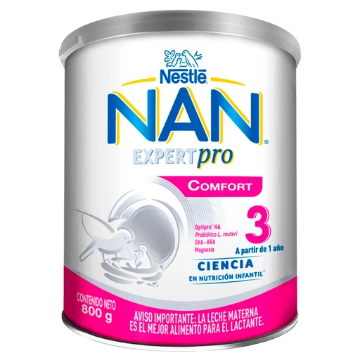 [7613039819333] Nan ExpertPro Comfort 3 800 g Fórmula Láctea Crecimiento Desde 1 Año Nestlé