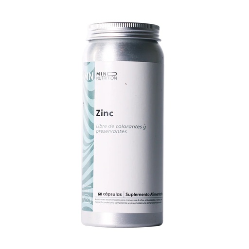 [8043618891990] Zinc 60 Cápsulas Mind Nutrition