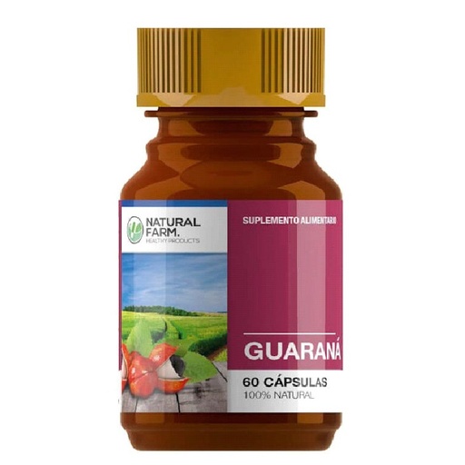[6002394512507] Guaraná 60 Cápsulas Natural Farm