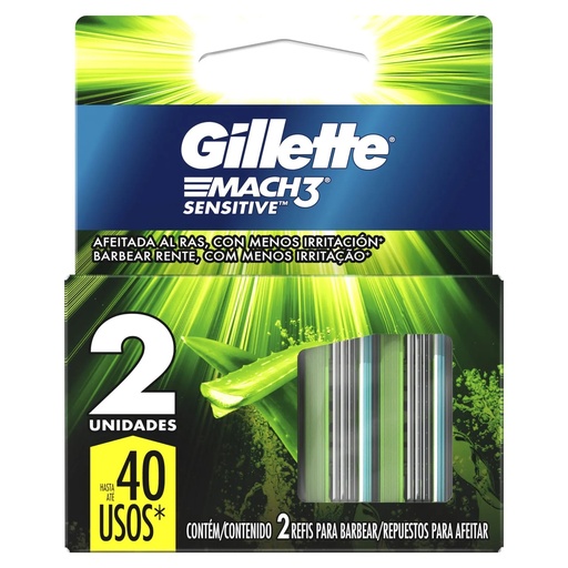 [7702018037865] Gillette Mach3 Sensitive Repuestos 2 Cartuchos P&G