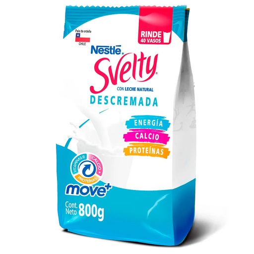 [7613032425616] Svelty 800 g Leche Descremada en Polvo Nestlé