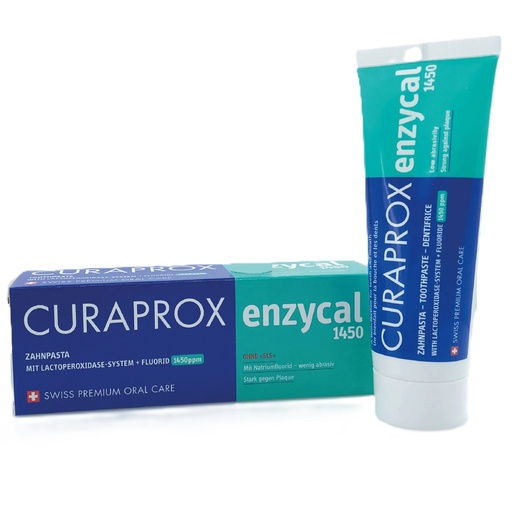 [7612412070002] Curaprox Enzycal 1450 Pasta Dental con Enzimas 75 mL