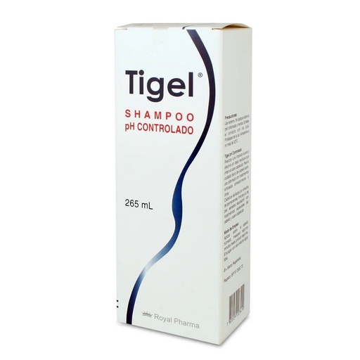 [7800059003419] Tigel pH Controlado 265 mL Shampoo Pieles Sensibles Uso Frecuente Royal Pharma - Megalabs
