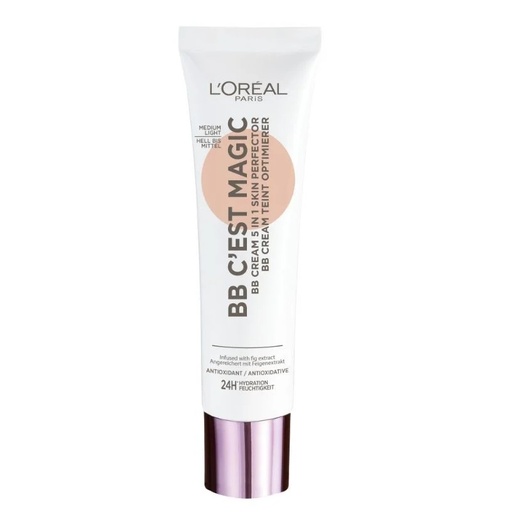 [3600523723560] L'oreal BB C'Est Magic BB Cream 5 en 1 Perfeccionador de Tez Antioxidante Hidratante Medium Light 30 mL