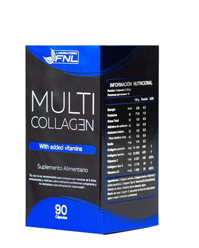 [8780202201093] Multi Collagen 90 Cápsulas FNL