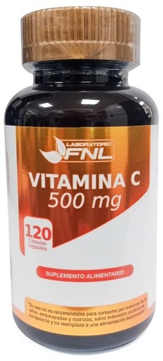 [850052411473] Vitamina C 500 mg 120 Cápsulas Veggies FNL