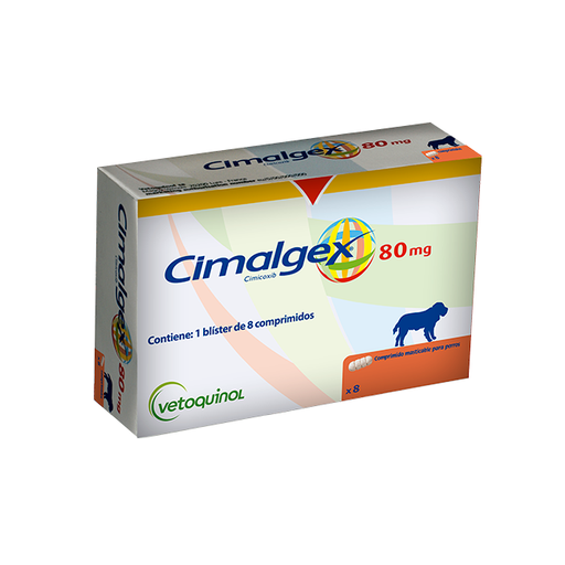 [3605874542877] Cimalgex 80 mg 8 Comprimidos Masticables Perros Vetoquinol