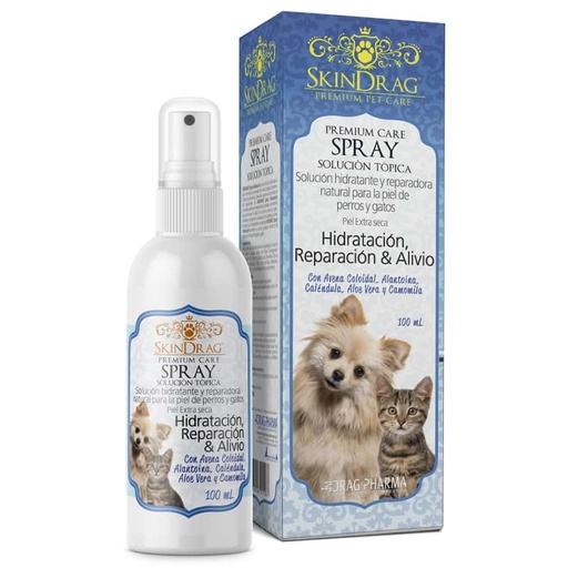 [7800006011283] Skindrag Spray Hidratación Reparación y Alivio Perros/Gatos 100 mL Drag Pharma