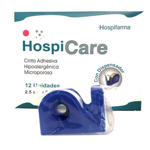 [7804640560947] Hospicare Cinta Adhesiva Tipo Papel 2,5 cm x 9 m Hospifarma