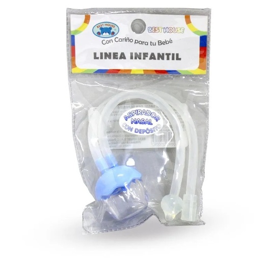 [4710693250762] Aspirador Nasal Azul con Depósito Best House
