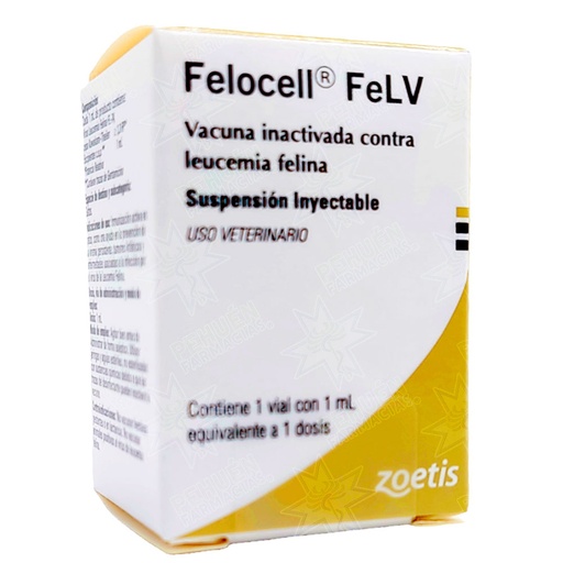 [7804650311461] Felocell FeLV (Gato) (Ref.) Suspensión Inyectable 1 Dosis Vacuna Leucemia Felina Zoetis